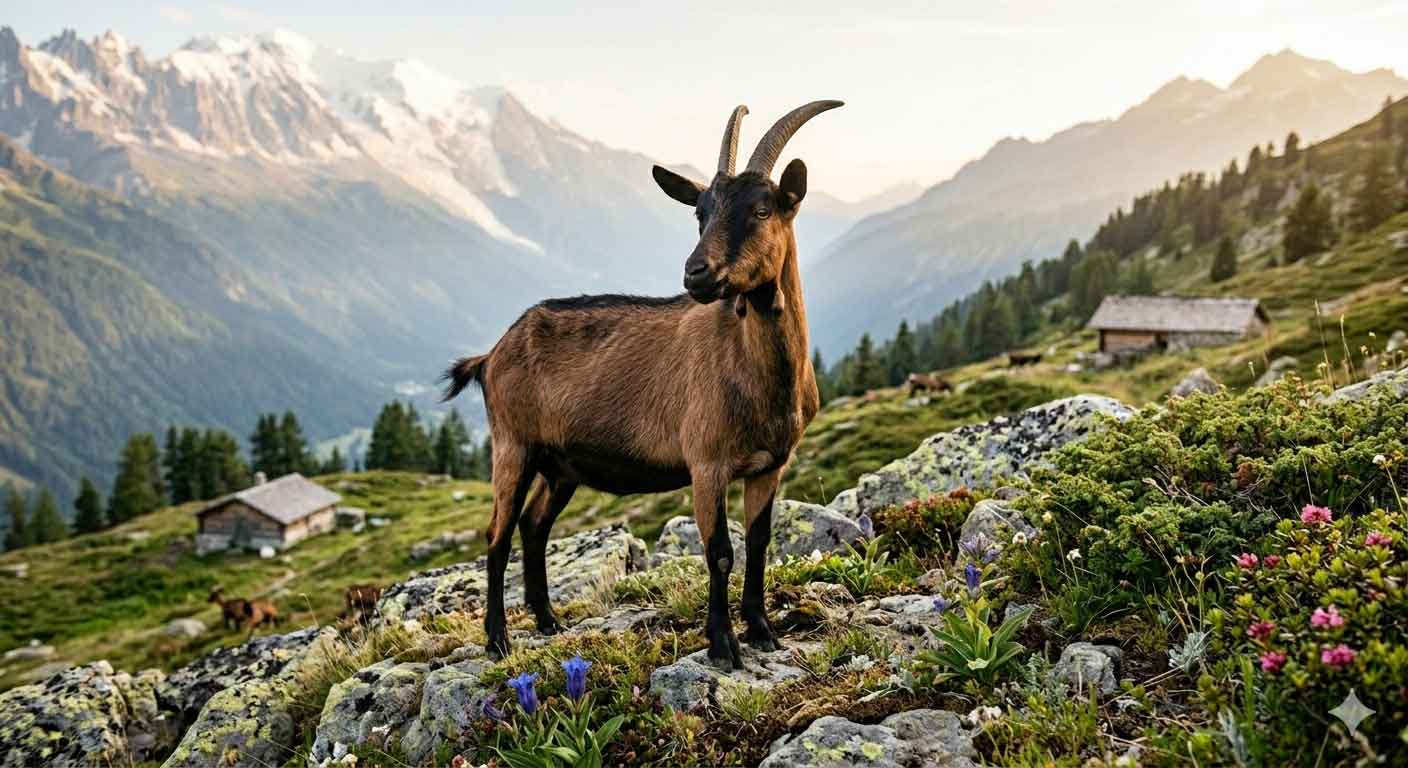 Uysal ve Verimli Alpine Süt Keçisi